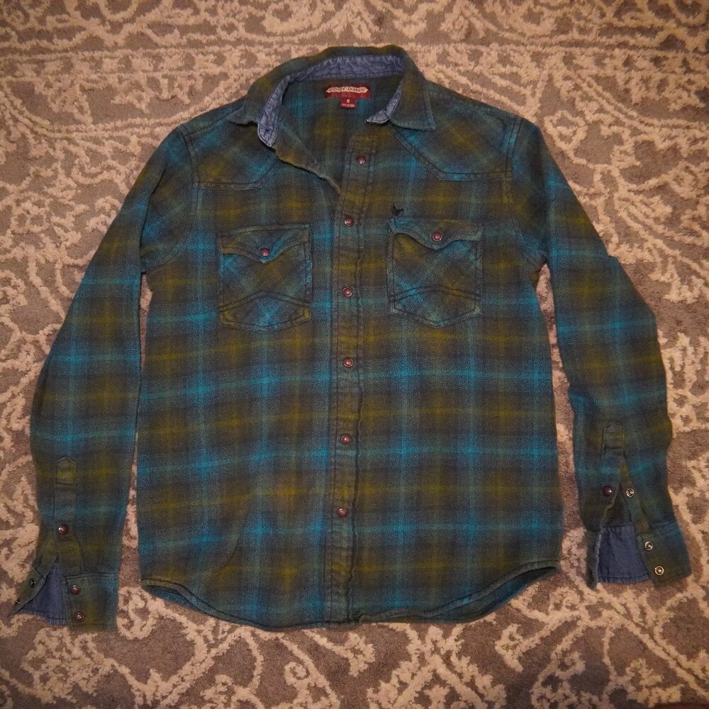 Cody James Western Flannel Button Up Small
